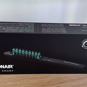 New in Box DAFNI-CONAIR Black Hair Styling Straightening HOT Brush SMART NEW